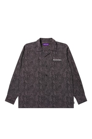 OE LOGO OPEN COLLARED L/S RAYON SHIRT - MULTI (BEPFW25TP06)