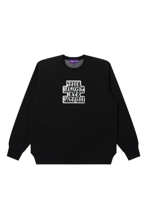 OG LABEL KNIT SWEATER - BLACK (BEPFW25TP08)