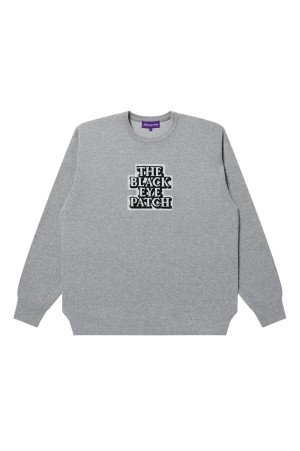 OG LABEL KNIT SWEATER - GRAY (BEPFW25TP08)