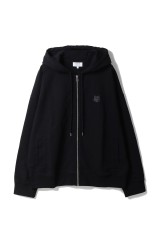 FOX HEAD ZIPPED OVERSIZE HOODIE - BLACK (PM02138KM0340)