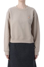 LADY FOX CROPPED SWEATSHIRT - FEATHER BEIGE (PW00318KM0341)
