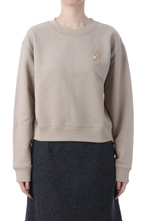LADY FOX CROPPED SWEATSHIRT - FEATHER BEIGE (PW00318KM0341)