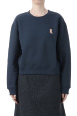 LADY FOX CROPPED SWEATSHIRT - DARK NAVY (PW00318KM0341)