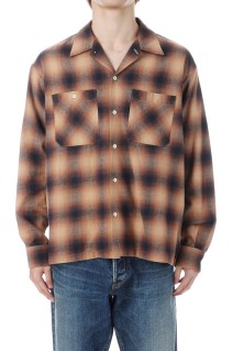 C.Flannel Ombre Open Collar SH - BRT (2509-5004)
