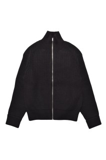 Heavyweight Trucker Knit Blouson - BLK (2510-6001)