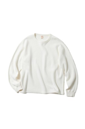 HEAVY THERMAL REGULAR L/S SHIRT - WHITE (GL69485)
