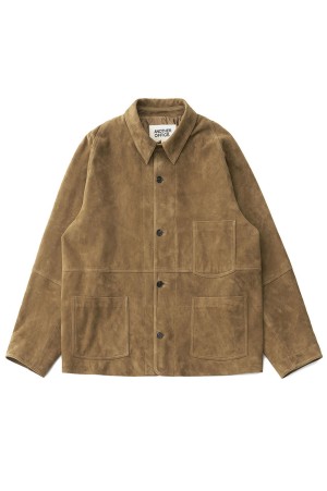 Leather Coverall Jacket - Camel (AOEWLJ003)