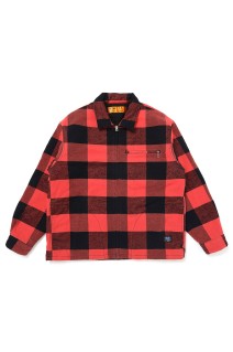 LINING ZIP UP SHIRT - ORANGE - BLACK (CLG-SH 025-009)