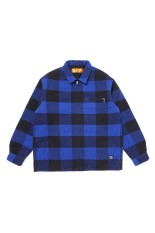 LINING ZIP UP SHIRT - BLUE - BLACK (CLG-SH 025-009)