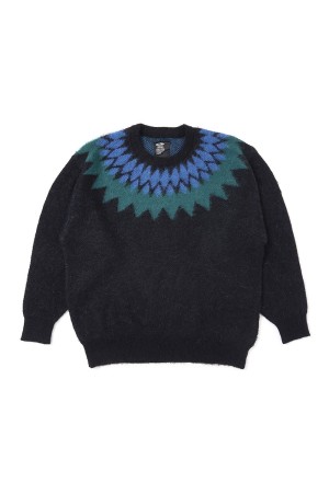 NATIVE ARROW C/N SWEATER - BLACK (CLG-KN 025-009)