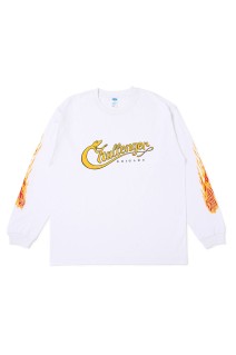 L/S SNAKING LOGO TEE - WHITE (CLG-TS 025-029)