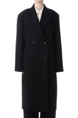 Wool 100% Chester Coat - BLACK (12520005)