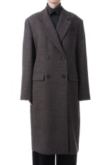 Wool 100% Chester Coat - DARK BROWN (12520005)