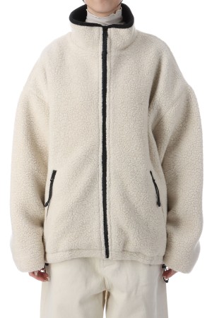 Wool Boa Zip Jacket - ECRU (12520205)