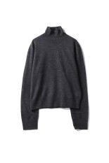 Wool Cashmere Turtle Knit - GRAY (12520537)