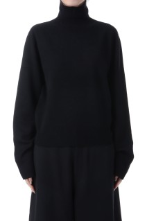 Wool Cashmere Turtle Knit - BLACK (12520537)