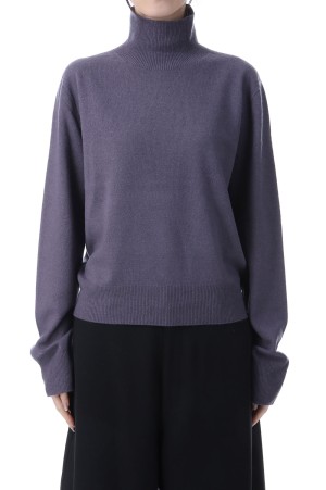 Wool Cashmere Turtle Knit - S/BLUE (12520537)