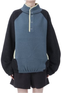 Wool 100% Piping Pullover - CHARCOAL GRAY (12520533)