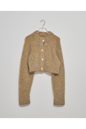 Brashed Knit Cardigan - OLIVE (12520530)