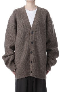 Wool Ribknit Cardigan - GRAY BEIGE (12520519)