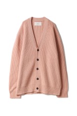 Wool Ribknit Cardigan - PINK BEIGE (12520519)