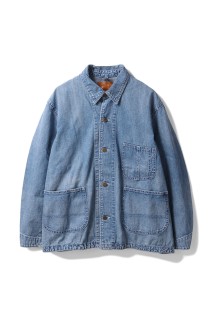 9.5oz Nepped Denim Coverall - USED BLUE (RN29373250)