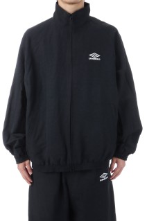 LINEN/NYLON TRACK JACKET - BLACK (ST.1341)