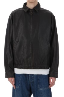 Synthetic Leather Jacket - Vintage Black (SD25F-JK03)
