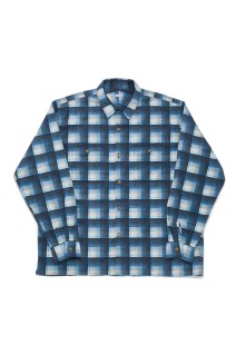 OPEN COLLAR SHIRT / BLUE (SQ-25AW-SH-01)