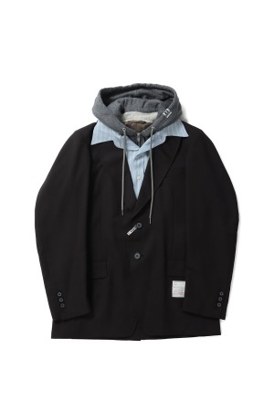 TRIPLE LAYERED JACKET - BLACK (B15JK091)