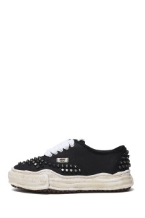 BAKER / original sole studded paint canvas Low -Top sneaker - BLACK (A15FW733)