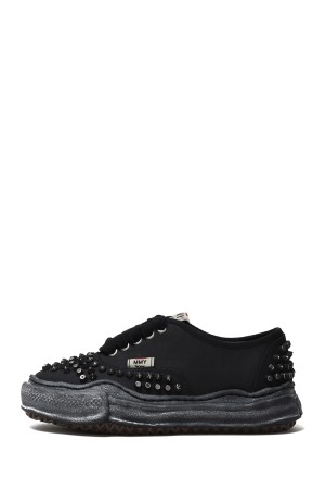 BAKER / original sole studded paint canvas Low - BLK/BLK (A15FW733)