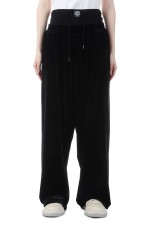 Layered Velvet Trouser - BLACK (S4.5-0405W)