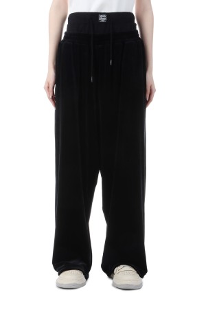 Layered Velvet Trouser - BLACK (S4.5-0405W)