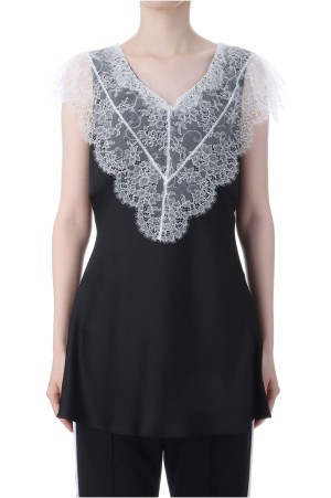 Sarah-01 - BLACK x WHITE lace (AA25AW-T02-01)