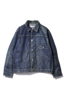 Trompe l'oeil Denim Jacket - Navy (25-2104)