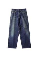 Trompe l'oeil Denim Pants - Navy (25-2302)