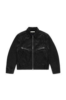 AERO LEATHER JACKET - BLACK (NM-0026-BL)