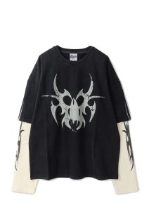 Roach Layered Longsleeve - Vintage Black/Cream (LS02)