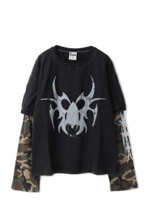 Roach Layered Longsleeve - Cream/Chainsaw (LS03)