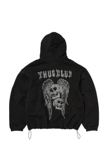 TC Angels Crystal Embellished Hoodie / BLACK (TC25SS2401)