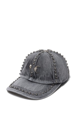 Studded Denim cap / DENIM BLACK (TC25AC2104)