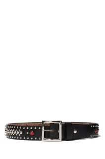 WOLF'S HEAD x LASTMAN STUDDED BELT 35mm / RED (251LM-AC11-RED)