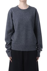 Wool Cashmere Seamless Knit - GRAY (12520538)