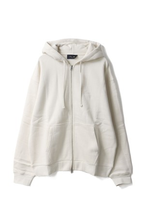 Cursive Zip Hoodie - Natural (DIMEFA2573NAT)