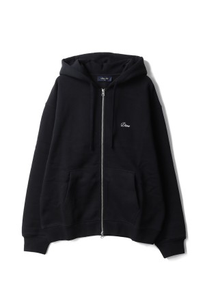 Cursive Zip Hoodie - Black (DIMEFA2573BLK)