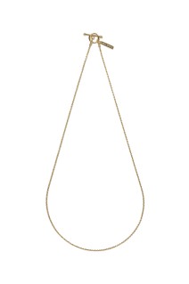 Tiny French Rope Link Necklace - 50cm/Gold- (XON042-50G)