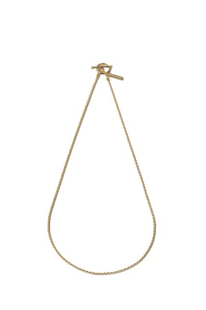 French Rope Link Necklace - 50cm/Gold- (XON043-50G)