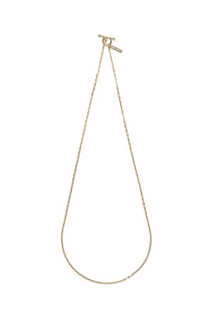 Tiny Solid Anchor Link Necklace -60cm/Gold- (XON046-60G)