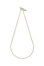 Tiny Solid Anchor Link Necklace -50cm/Gold- (XON046-50G)